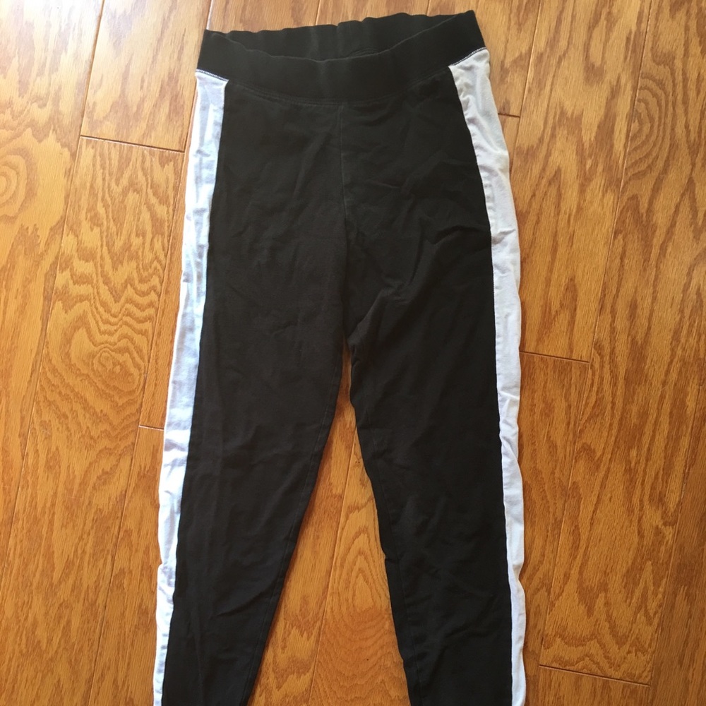 Victoria’s Secret leggings with white stripe